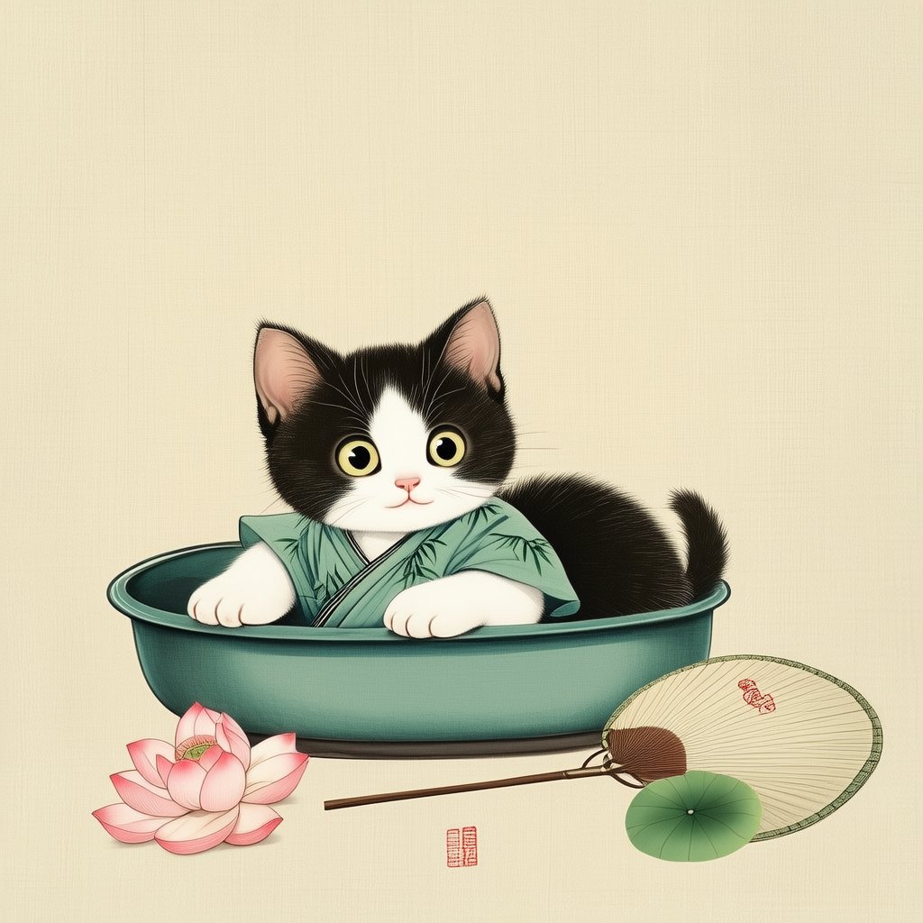 今日吉色猫